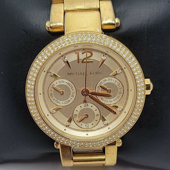 Michael Kors Parker MK6351 Women Stainless Steel Analog Dial Quartz Watch AM532 - Picture 1 of 11